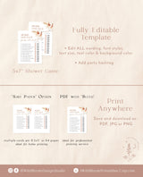 Pampas Grass He Said She Said Game | Boho Bridal Shower Game