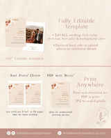 Bohemian Bridal Shower Invitation | Minimalist Bridal Shower Invite