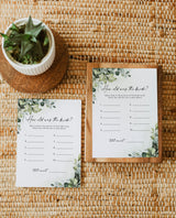 How Old Was the Bride | Guess the Bride's Age Game | How Old Was the Bride to Be Bridal Shower Game | Greenery Bridal Shower Game | E1