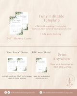 How Old Was the Bride | Guess the Bride's Age Game | How Old Was the Bride to Be Bridal Shower Game | Greenery Bridal Shower Game | E1