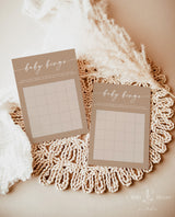Baby Bingo Shower Game | Boho Baby Bingo Game Template