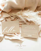 Boho Small Business Thank You Card | Editable Thank You Card Template