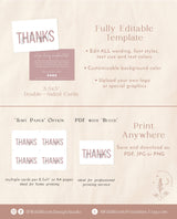 Minimalist Small Business Thank You Card | Boho Boutique Thank You Template