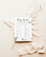Baby Animal Game | Minimalist Baby Shower Game
