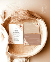 Pampas Grass Wedding Invitation Suite | Minimalist Wedding Invite