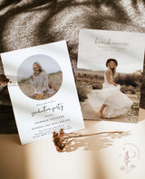 Graduation Party Invite Template | Minimalist Graduation Announcement