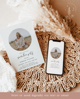 Graduation Party Invite Template | Minimalist Graduation Announcement