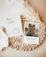 Minimalist Wedding Invitation | Editable Minimalist Wedding Invite