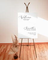 Minimalist Shower Welcome Sign | Bridal Shower Welcome Sign