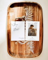 Minimalist Save the Date Invites | Photo Save the Dates