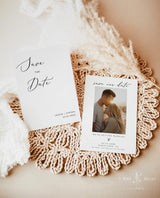 Minimalist Save the Date Invites | Photo Save the Dates