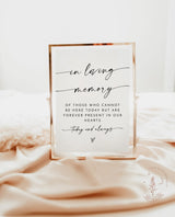 In Loving Memory Sign | Forever in Our Hearts Wedding Sign
