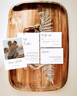 Minimalist Wedding Invitation Suite Template | Modern Wedding Invite