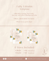 Cutie Baby Shower Welcome Sign | Citrus Baby Shower Sign