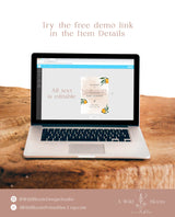 Cutie Baby Shower Welcome Sign | Citrus Baby Shower Sign