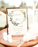 Baby Shower Mimosa Bar Sign | Greenery Baby Brunch Momosa Bar