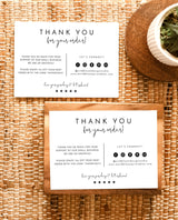 Minimalist Small Business Thank You Card | Editable Thank You Card Template