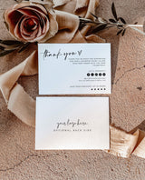 Minimalist Small Business Thank You Card | Editable Thank You Card Template | Thank You For Your Order | Modern Thank You Package Insert M5