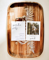 Graduation Party Invitation Template | Minimalist Graduation Announcement