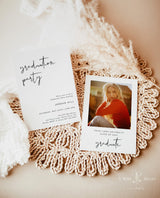 Graduation Party Invitation Template | Minimalist Graduation Announcement