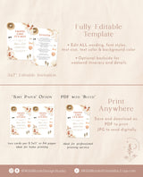 Tropical Bachelorette Party Invitation | Tropical Bachelorette Itinerary