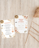 Tropical Bachelorette Party Invitation | Tropical Bachelorette Itinerary