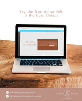 Terracotta Small Business Card | Boutique Business Card Template