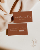 Terracotta Small Business Card | Boutique Business Card Template