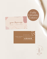 Modern Small Business Card Template | Boutique Business Card Template