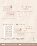 Modern Small Business Card Template | Boutique Business Card Template