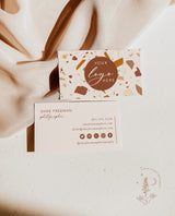 Terracotta Small Business Card | Boutique Business Card Template