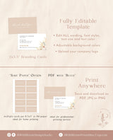 Modern Small Business Card Template | Boutique Business Card Template