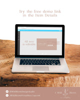 Boho Small Business Card | Boutique Business Card Template