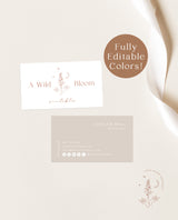 Boho Small Business Card | Boutique Business Card Template