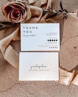 Minimalist Small Business Thank You Card | Editable Thank You Card Template