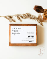 Minimalist Small Business Thank You Card | Editable Thank You Card Template