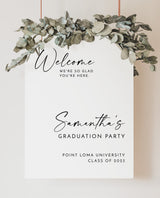 Graduation Party Welcome Sign | Minimalist Graduation Party Welcome Sign