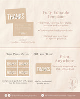 Small Business Thank You Card | Editable Thank You Card Template
