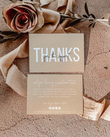 Small Business Thank You Card | Editable Thank You Card Template
