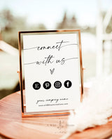 Minimalist Social Media Sign | Small Business Sign