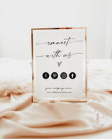 Minimalist Social Media Sign | Small Business Sign