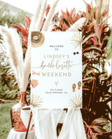 Bachelorette Welcome Sign | Tropical Bachelorette Party