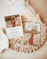 Graduation Party Invitation Template | Minimalist Graduation Announcement