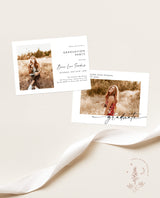 Graduation Party Invitation Template | Minimalist Graduation Announcement