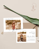 Graduation Party Invitation Template | Minimalist Graduation Announcement