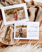 Graduation Party Invitation Template | Minimalist Graduation Announcement