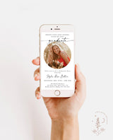 Digital Graduation Party Invite Template | Electronic Graduation Announcement