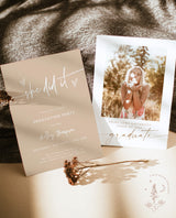 Graduation Party Invitation Template | Minimalist Graduation Announcement