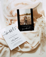 Graduation Party Invitation Template | Minimalist Graduation Announcement