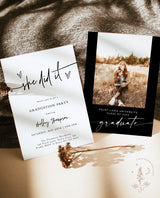 Graduation Party Invitation Template | Minimalist Graduation Announcement